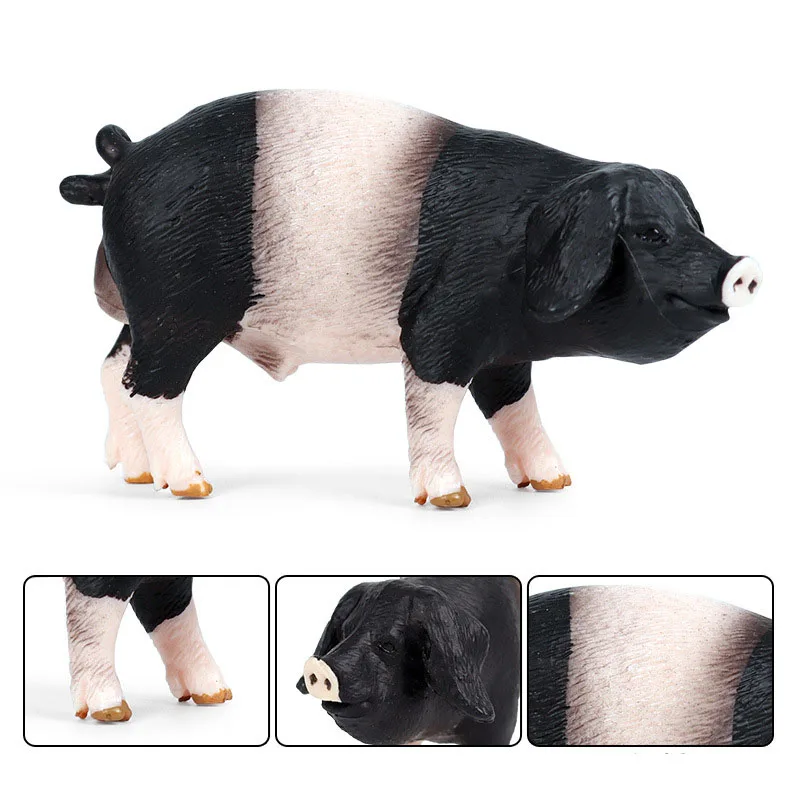 1 комплект из 2 предметов, розовые пятнистые Твердые Swabian-Hall swine Реалистичные Модели, знаменитые милые ролевые игрушки для детей, обучающие игры в дикой природе, забавный подарок