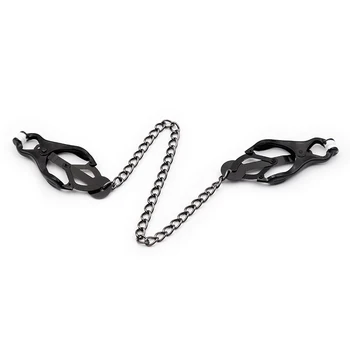 Metal Nipple Chain Clamps Steel Breast Clips Clitoris Stimulator Fetish Sex Toys for Woman Butt Plug Bdsm Bondage Esposas Para 2