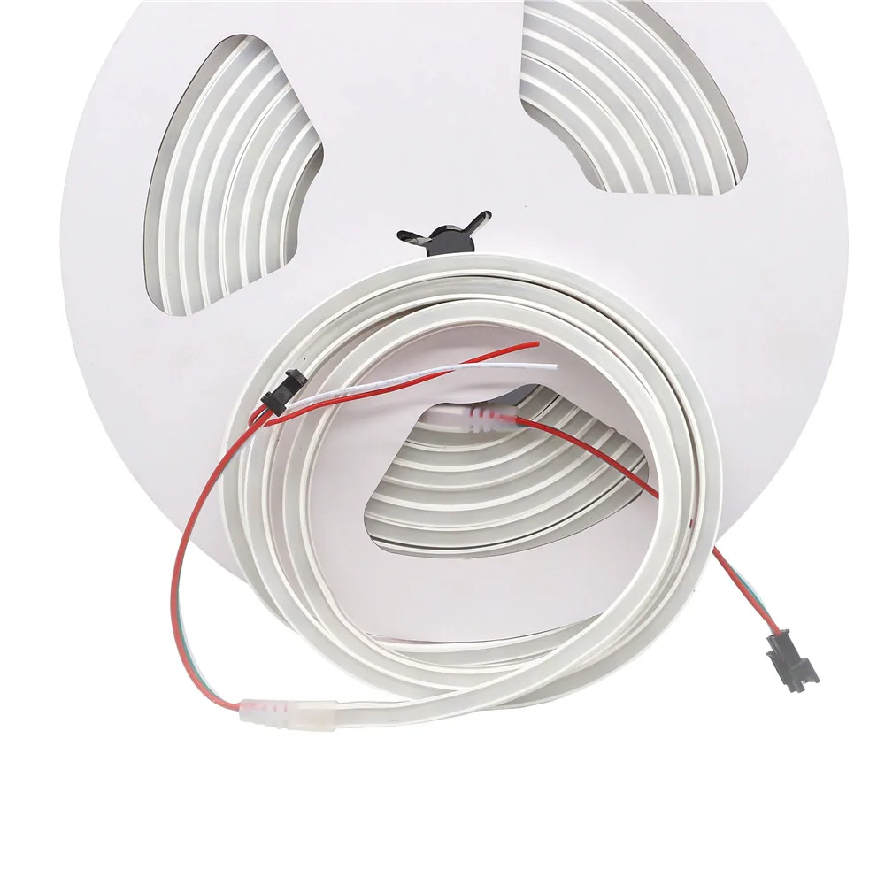 DC12V 5050 RGBW светодиодный неоновый Канатный трубчатый светильник WS2811 IC гибкий светодиодный неоновый светильник из силикагеля мягкая лампа 5 м IP65 водонепроницаемый
