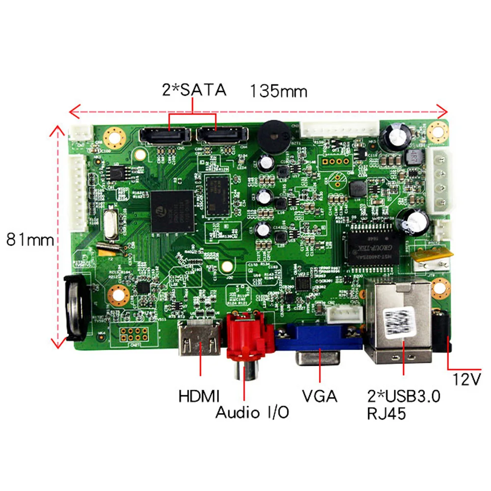 Мини H.265 NVR 32CH 5MP 1080P плата DVR 8CH 4K рекордер видеонаблюдение ip-камера система P2P оповещение по электронной почте Обнаружение движения