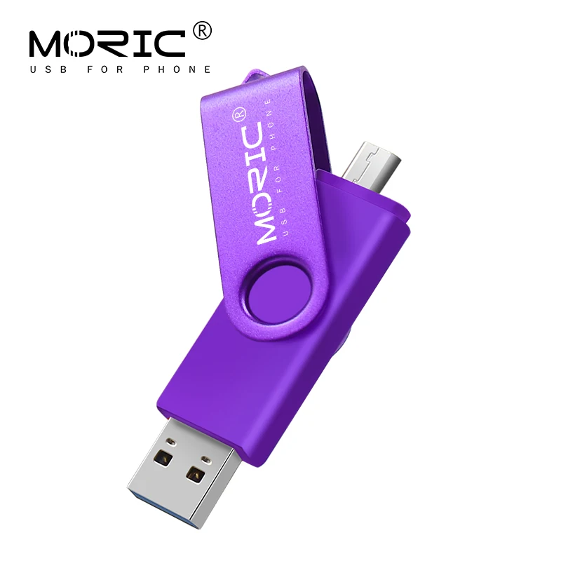 Реальная емкость, новинка, usb флеш-накопитель, 64 ГБ, металлический USB 3,0, otg, флешка, 16 ГБ, 32 ГБ, u диск, флешка, 128 ГБ, флешка, ключ - Цвет: purple