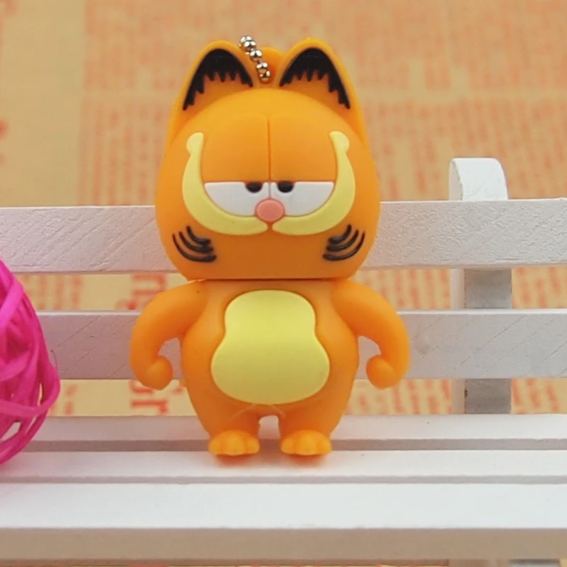 Милый очаровательный USB флеш накопитель Garfield 128 Мб 32 ГБ 64 2 0 для детей подарки