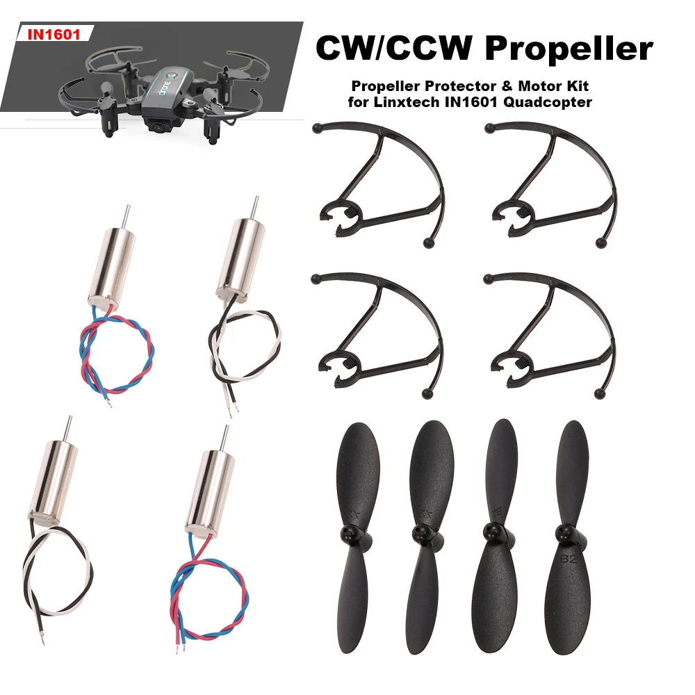 Motor and Blades Linxtech In1601 480p 720p Мини Радиоуправляемый Дрон с камерой Wi-Fi Fpv складной Квадрокоптер с удержанием высоты Радиоуправляемый вертолет игрушки - Цвет: Motor and Blades