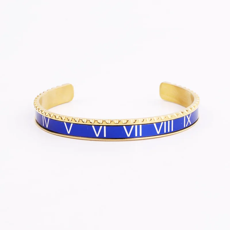 High Quality Men Jewelry Gold Bangle Bracelet Stainless Steel Blue Roman Tiger Eye Stone CZ Ball Macrame Bracelet Bangle Men - Image 3