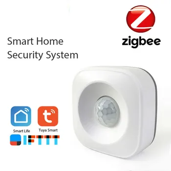 

Wireless Tuya WIFI / ZigBee PIR Motion Sensor Detector Security Burglar Alarm