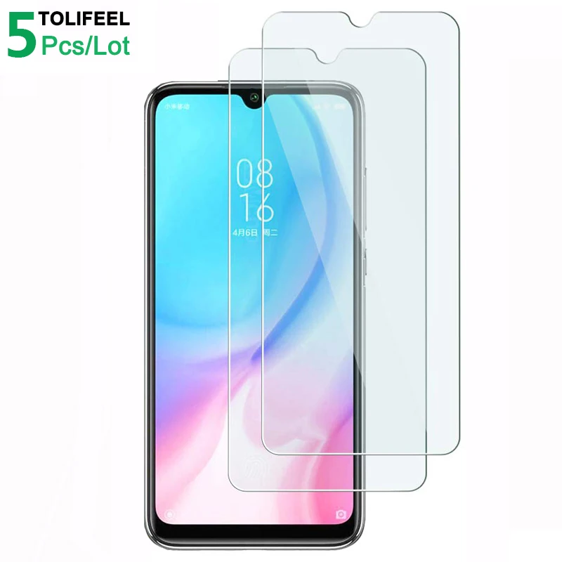5 шт. закаленное стекло для Xiaomi Mi A3 защита экрана 9H 2.5D Защитное телефона / CC9e