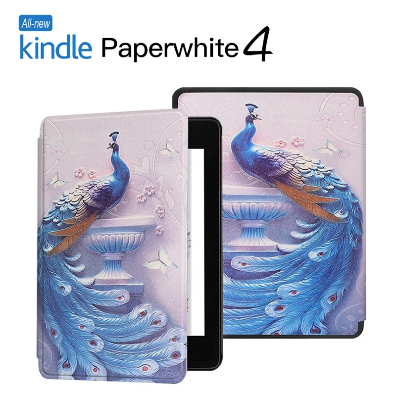 Магнитный смарт-чехол для Amazon New Kindle Paperwhite 4 10th Generation, выпуск Ereader PU кожаный Ультратонкий чехол