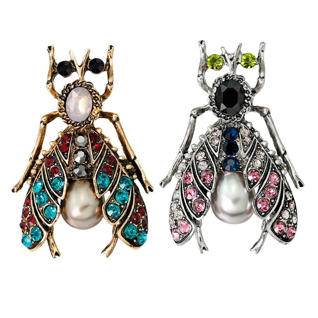 2 X Honeybee Insect Brooch Christmas Gifts For, Wife, Mother, Couple, Valentine