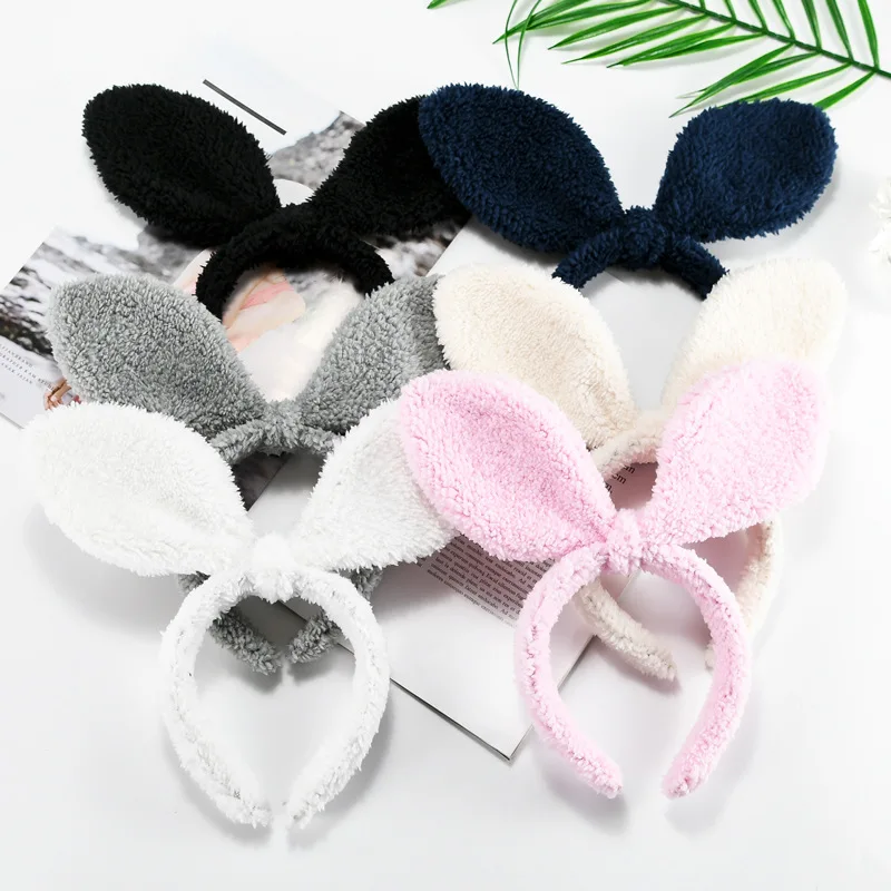 

Cute Soft Plush Head Bands For Women Girls Headbands Sweet Sexy Bunny Ears Winter Headband For Festival Girls Hair Accessories