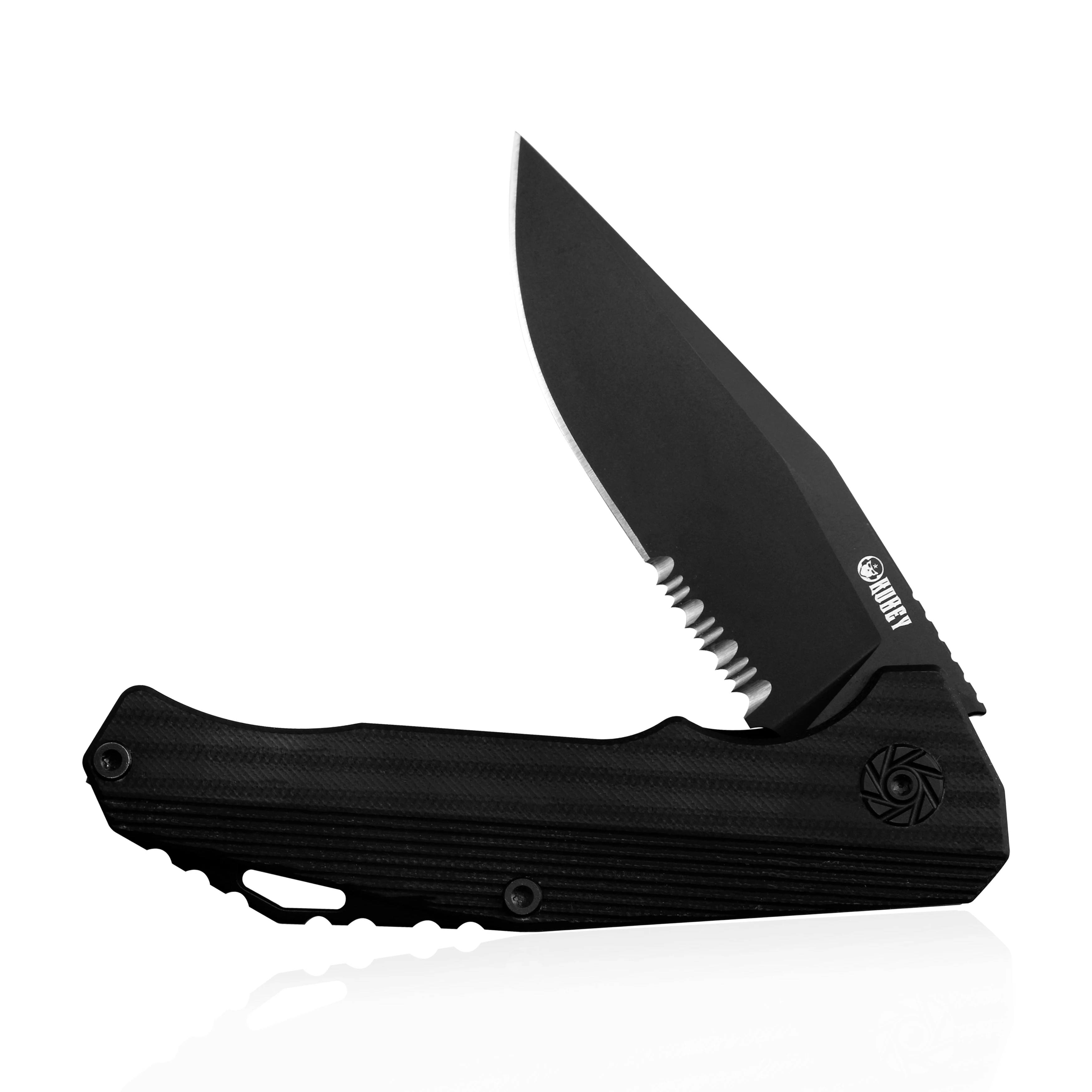 KUBEY KU216 EDC Складной карманный нож D2 стальное лезвие со стеклянными ручками G10 весы С флиппером шариковый подшипник Походный нож