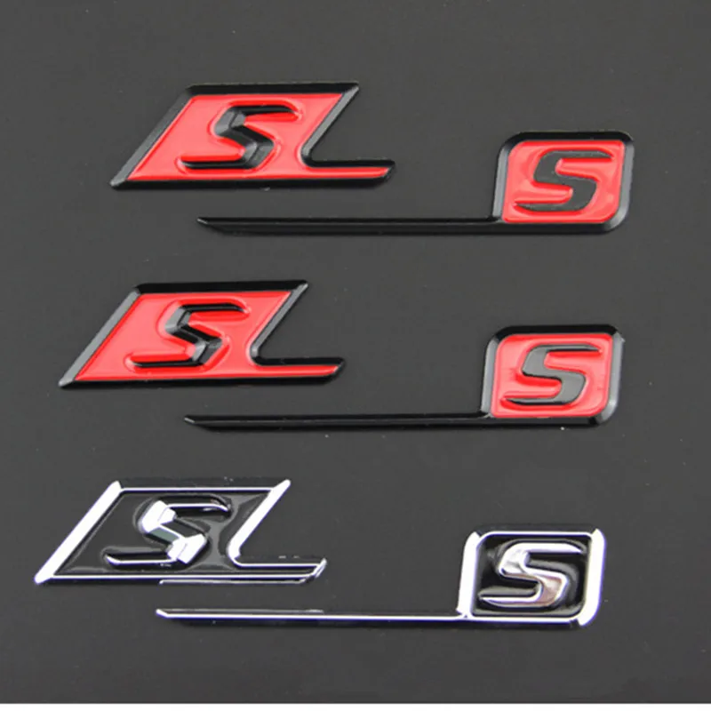 Letters S Badge Trunk Emblem sticker For Mercedes Benz AMG SAMG GLC GLE C63s E63s CLS63s S63s GLE63s GLC63s GLS63s Car accessori |