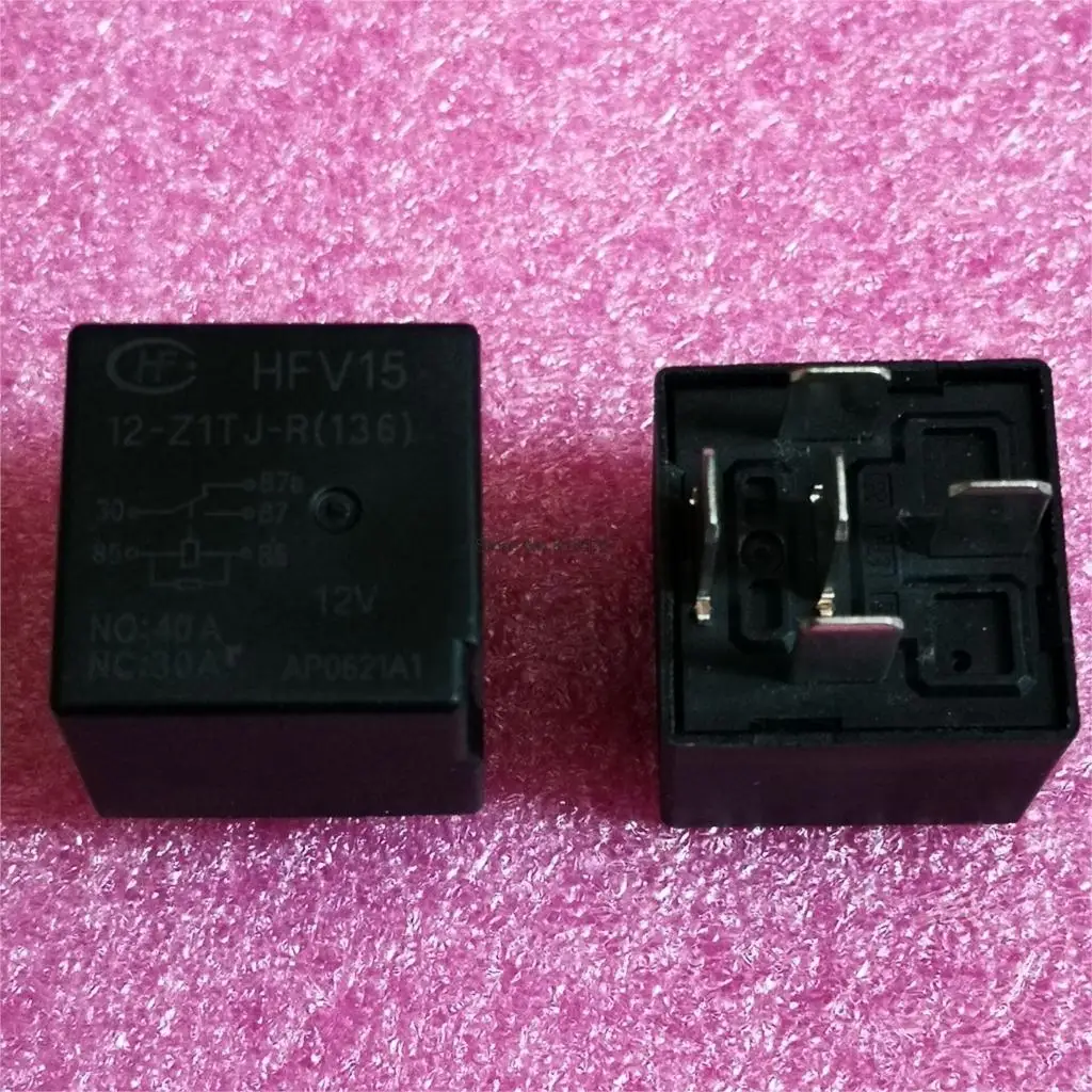 

5pcs/lot HFV15 12-Z1TJ-R (136) Relay 5 Pin 40A 12V HFV15 12-Z1TJ