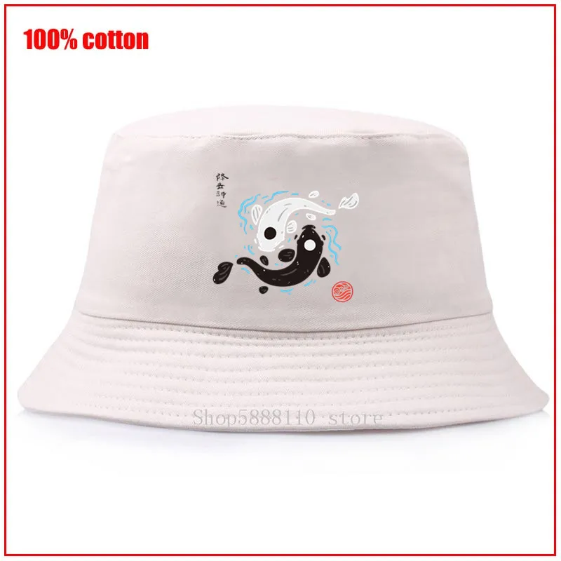 Unisex Bucket Hat Yin Yang Koi Fish 