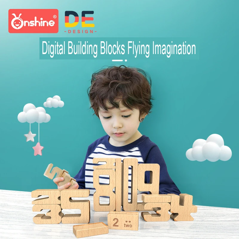 Onshine Numbers And Quantity Of Blocks Children Enlightenment Mathematics Teaching Aids Digital
