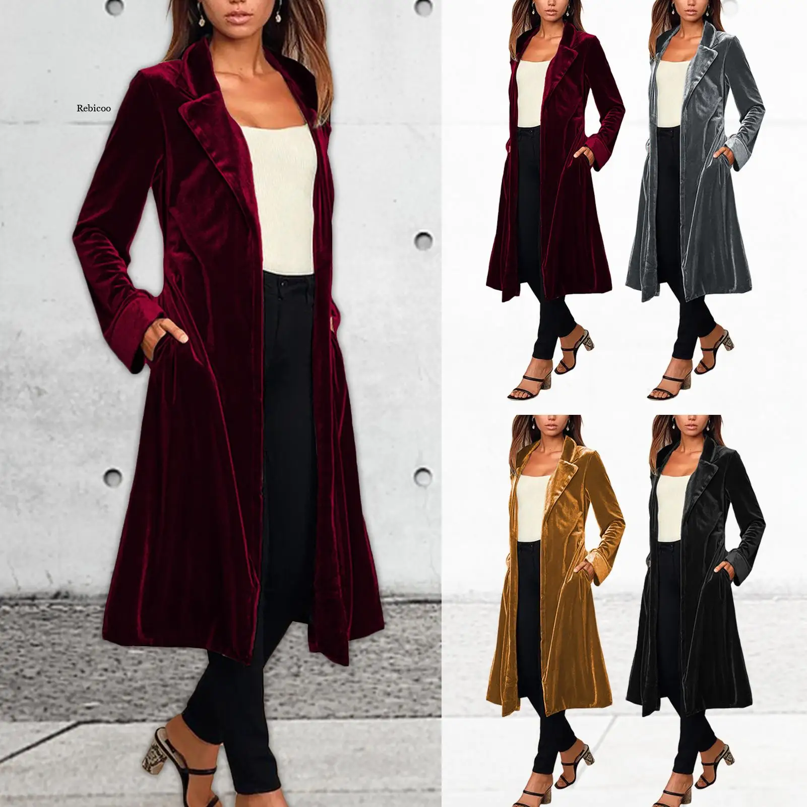 

Кардиган, куртка, изящная мягкая Женская Длинная ветровка