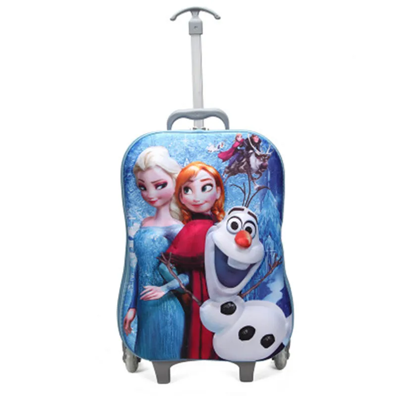 

Disney Frozen Anna Elsa Children Large Capacity Trolley Schoolbag Fashion Student Climb Stairs Draw-bar Box X4548