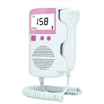 

Fetal Doppler Heartbeat Detector Portable Ultrasound Pregnant Baby Heart Rate Monitor LCD 3.0MHz Pocket Vascular Doppler