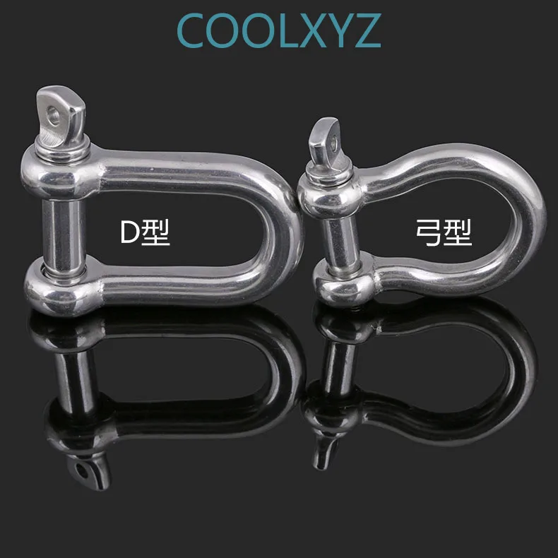 304 stainless steel Japanese style D type shackle U shaped national standard and reuse shackle