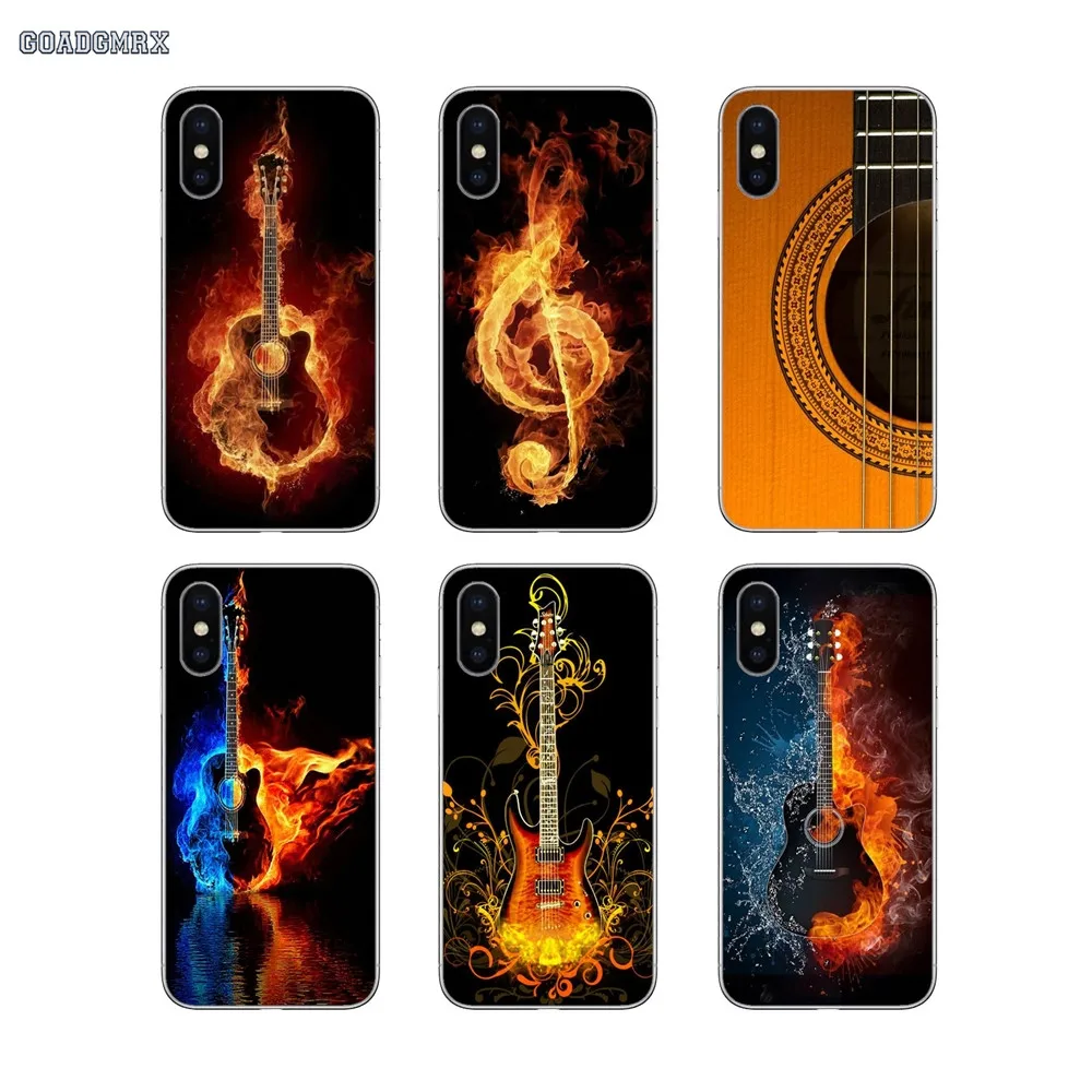 Phone Covers Water And Fire Guitar Art For Samsung Galaxy Alpha J1 J3 J5 J7 Prime 2016 J330 530 730 Note 2 3 4 5 8 9 Grand | Мобильные