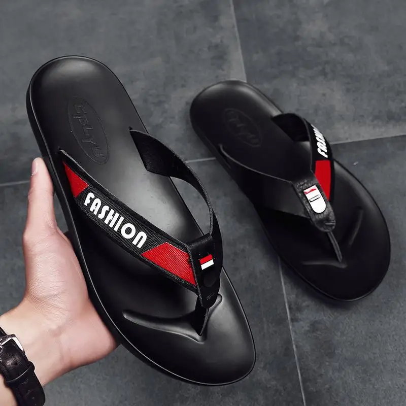 

Main Push-Sandals Men's Summer Split Toe Flip-flops Men Microfiber Leather Sandals MEN'S SHOES Anti-slip Sandals