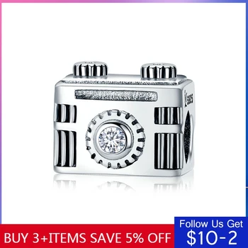 

CodeMonkey Authentic 100% 925 Sterling Silver Popular Vintage Camera Memory Box Charm fit Charm Bracelet Bangle DIY Jewelry C516