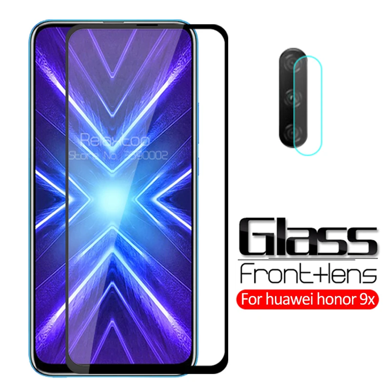 

2-in-1 back Camera lens protective Glass For huawei honor 9x STK-LX1 screen protector on honor 9 x honor9x x9 tempered glas Film