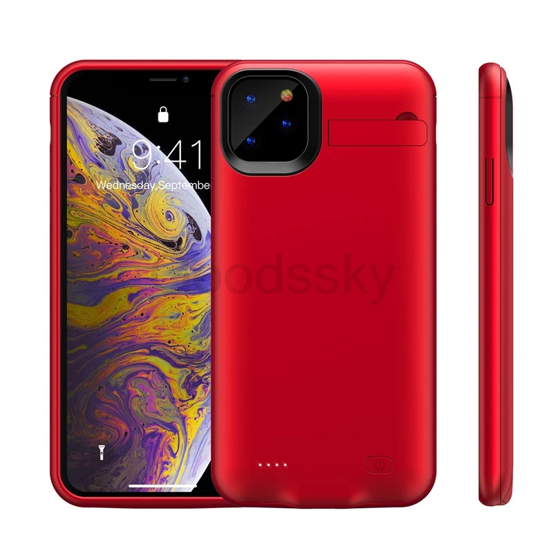Чехол для зарядного устройства для iPhone 11, тонкий ударопрочный внешний аккумулятор, зарядная крышка для iPhone 11 Pro Max, зарядное устройство, задняя упаковка