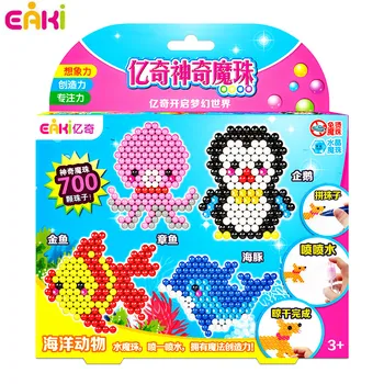 

EAKI Magic Bead DIY Animal Theme Handmade Puzzle Toy Water Fog Sticky Kids Educational and Creative Toys crafts for kids