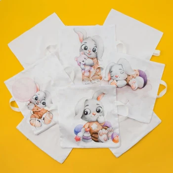 

Set of pillowcases Baby I "Bunny Alex" tsv. white 35 * 35 cm-8 pieces, satin 4667552