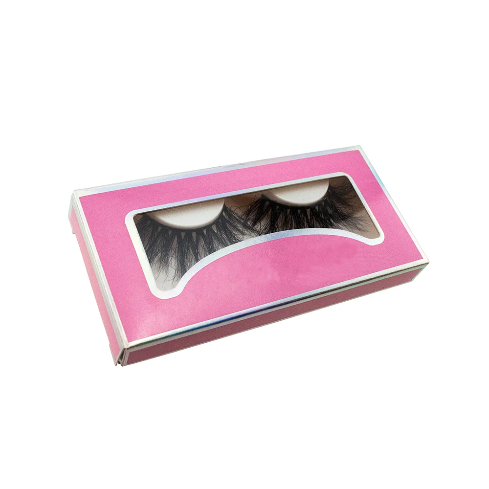 

Wholesale Custom 25mm Mink Lashes Paper boxes Eyelashes Packaging High Quality Free Design 3D Mink Eyelashes Cosmetic cases