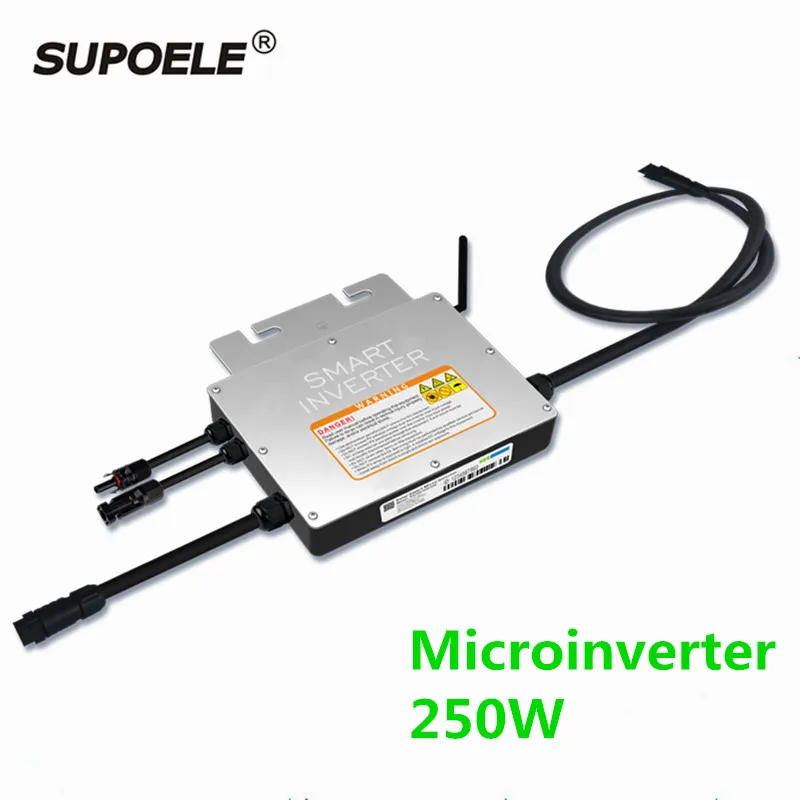 Waterproof Solar Grid Tied Micro Inverter 250W SG250 Microinverter Inversor 120V Or 230VAC 45-62Hz Output