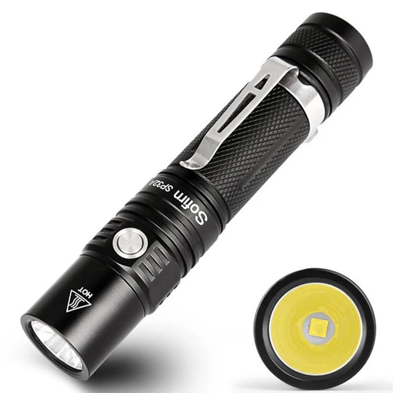 

Sofirn SP32A Powerful Led Flashlight 1550 Lumens 2 Mode Groups 6 Modes EDC Flashlight Waterproof Mini Torch Bicycle Light