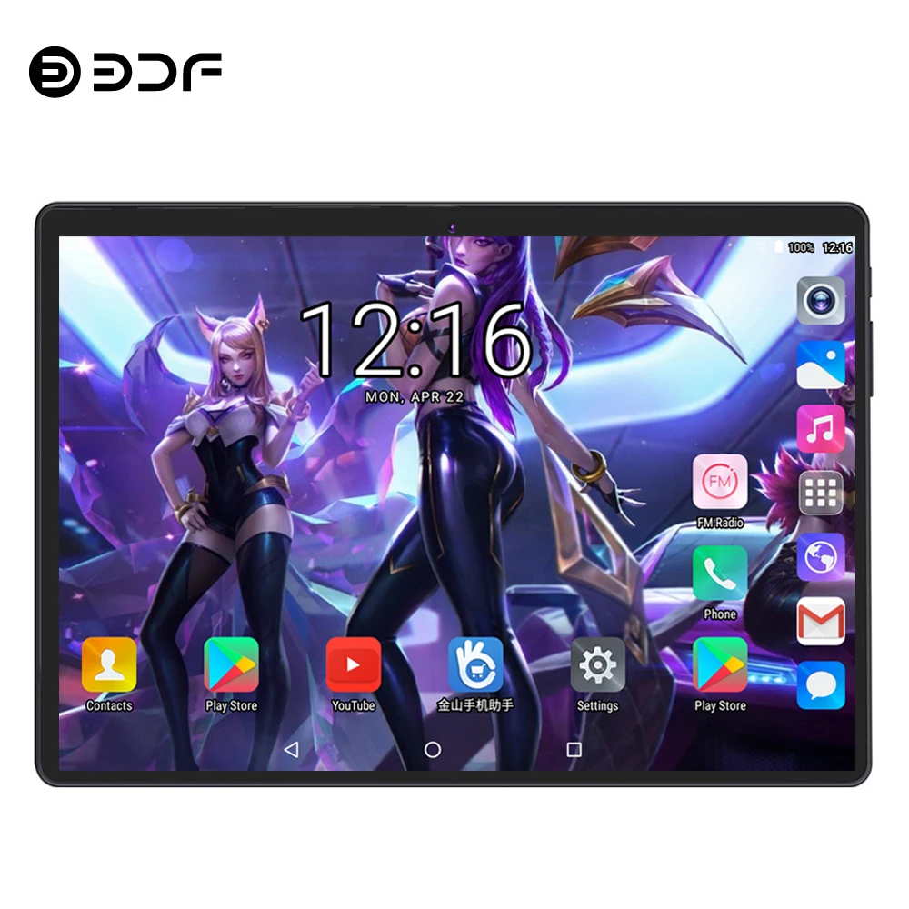 BDF, новинка, 10 дюймов, 4G, планшеты для телефонных звонков, Android 9,0, десять ядер, 8 ГБ/128 ГБ, планшетный ПК, 3G/4G LTE, две sim-карты, ноутбук, Wi-Fi, Bluetooth Tab