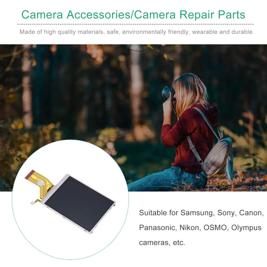 Replacement Lcd Screen Display Repair Part Compatible For Sony Dsc-W150 W170 W300 W210 Cameras Professional Replacement