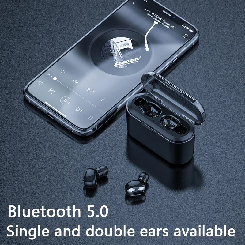 Bluetooth гарнитура 5D стерео беспроводные наушники вкладыши мини Водонепроницаемый