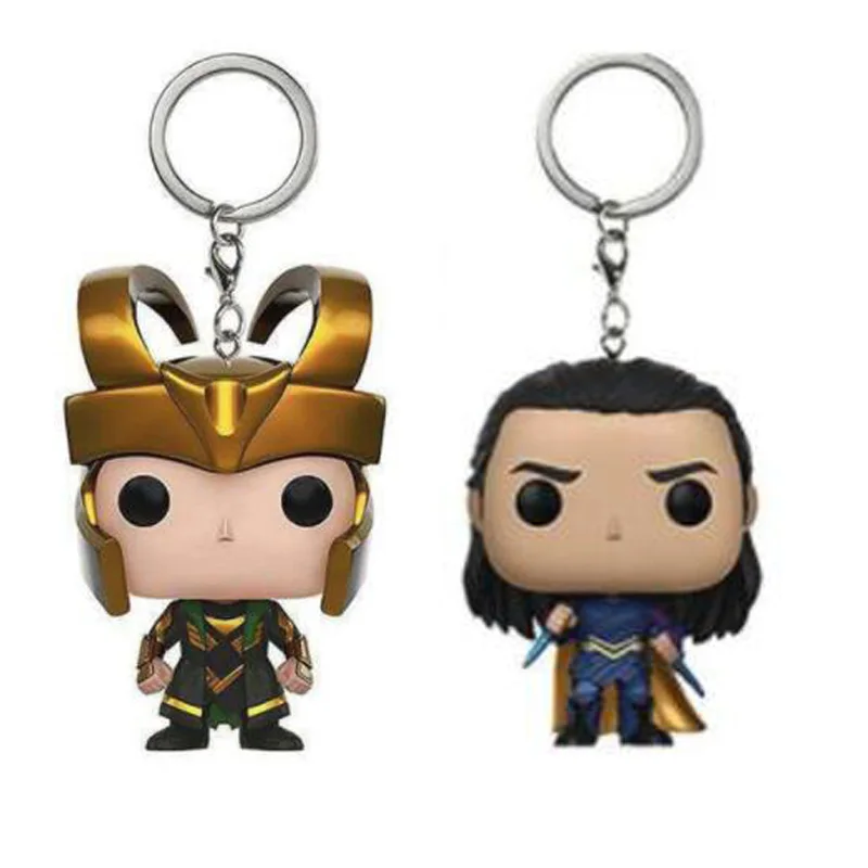 Marvel película Loki de Los Vengadores llavero vinilo figura de acción colección modelo juguetes para niños regalo de Navidad