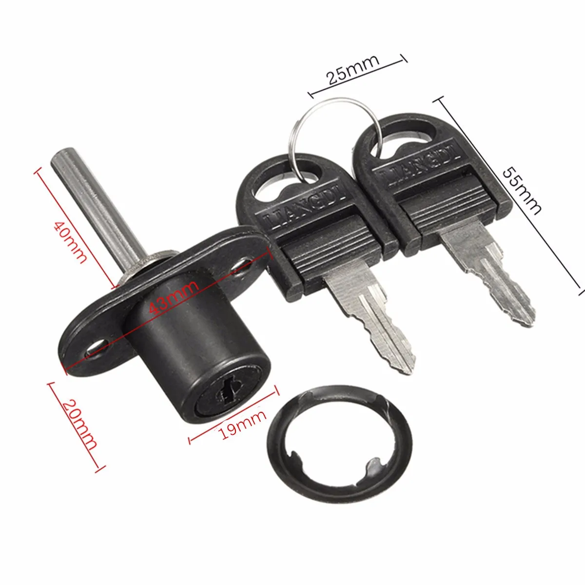 Cerraduras de cajones con cerradura de 2 llaves herrajes para muebles