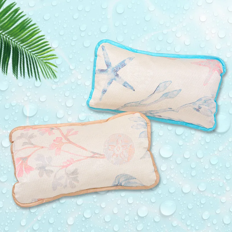 

Kao bao xian sheng Students Summer Cool Viscose Pillowcase Printed Oceans Imitated Silk Fabric Satin Beibu Summer Pillow Case