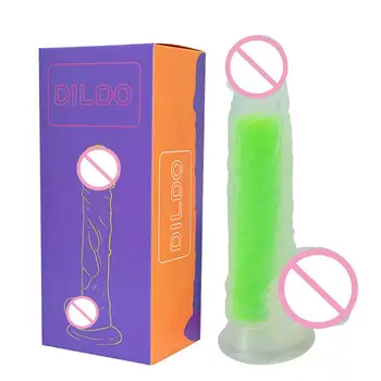 Green Liquid Silicone Rainbow Penis Dick Dildo Femdom Pegging LGBT Gay Lesbian Sex Men Women Adult Toys Chastity 2