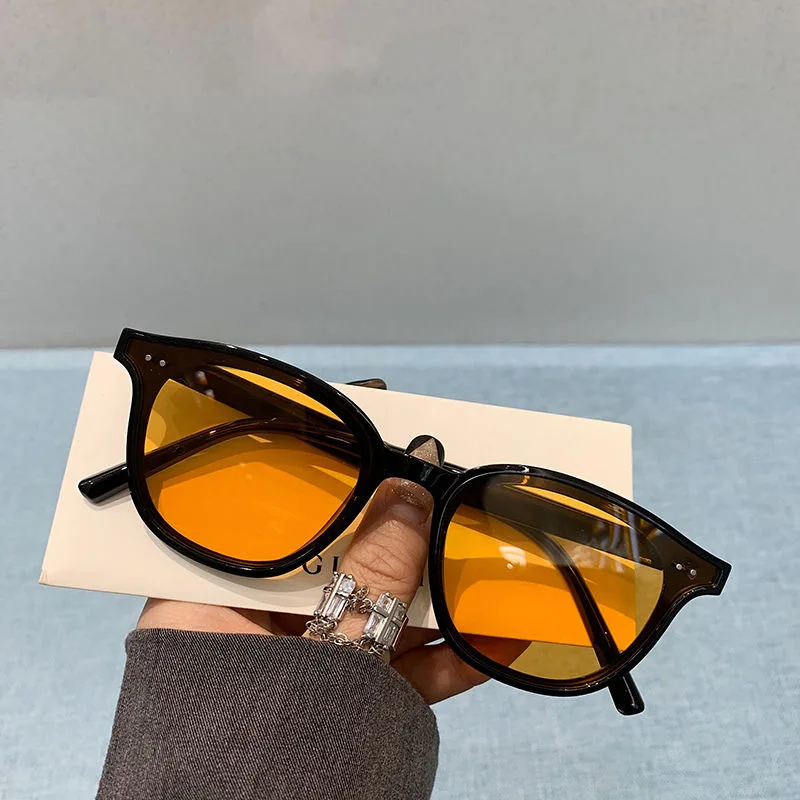 Brand Designer 2021 new Sunglasses Women men Plastic Sun Glasses Classic Retro unisex square sunglasses yellow lenses_voghion.com