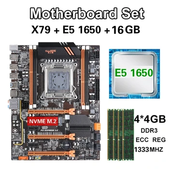 

Kllisre X79 motherboard set with Xeon E5 1650 4PCS 4GB 1333MHz ECC REG memory