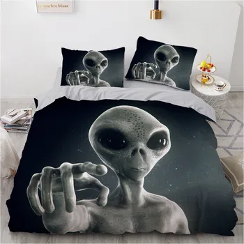 

ONGLYP Extra-terrestrial ET Bedding Set Duvet Cover with Pillow Case Single Twin Double Full Queen King Bedding Sets Quilt Cover