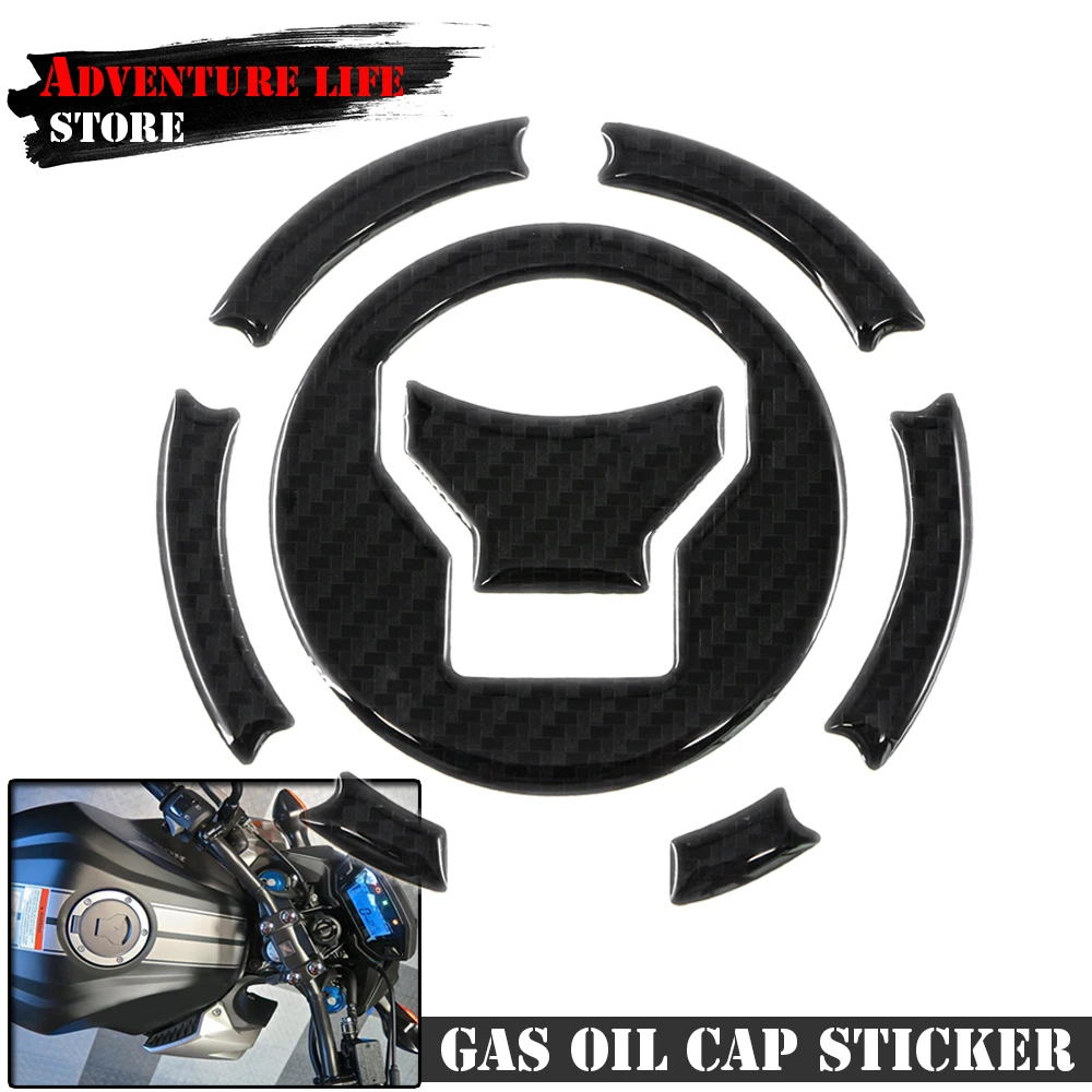 Real Carbon Fiber For CBR650F CB500F/X 2014-2018 Fuel Tank Gas Cover 3D Decal