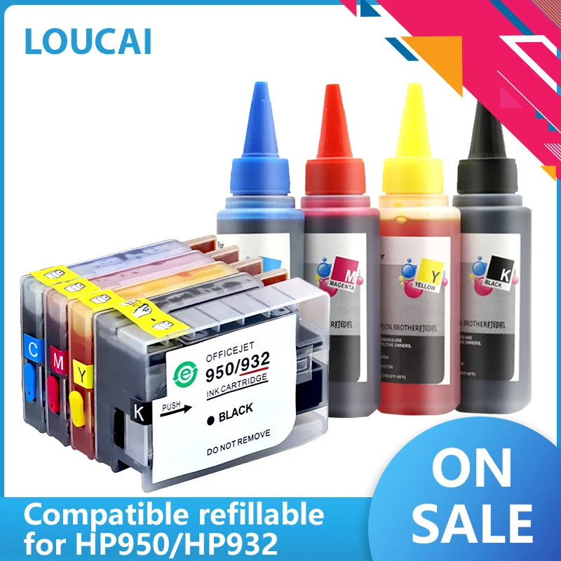 Refillable Ink cartridge Compatible for HP950 951xl HP Officejet Pro 8100 8600 8610 8620 8630 8660 8615 8625 251dw 951 | Компьютеры и