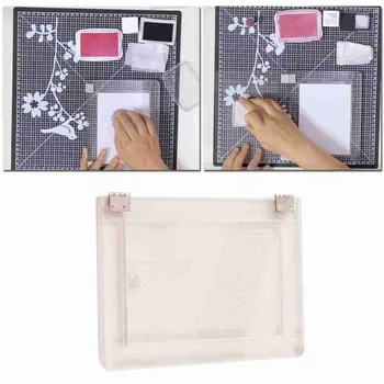 

Transparent Glass Positioning Tool For Seal Overprinting Stamping Diy Handmade Craft Clear Stamp Folding Boards Knife Scrapbook
