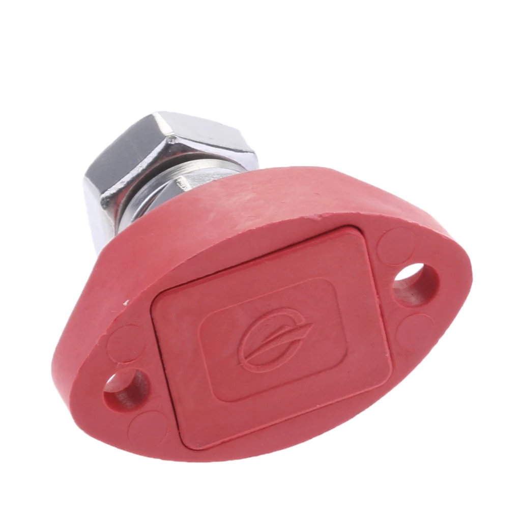 

8mm Junction Block Power Post Stainless Steel Insulated Terminal Stud Red