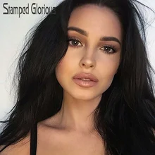 Штампованные славных 24 дюйма длинные черные волнистые парики для Для женщин синтетический эффектом деграде(переход от темного к золотой парик Косплэй вечерние волос термостойкий парик