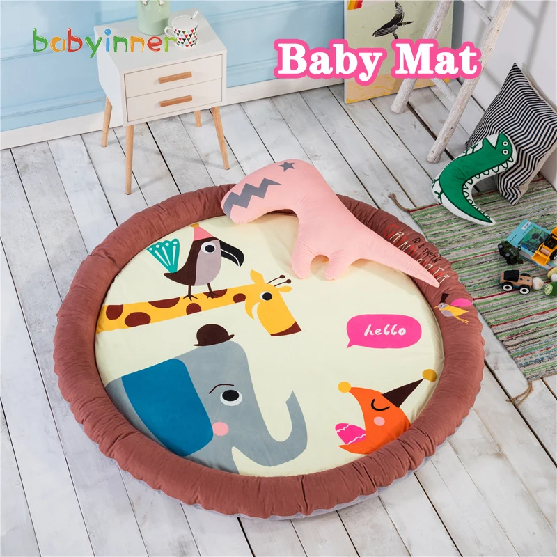 Детские игровые коврики babyinside 140 см утолщенный мультяшный напольный коврик