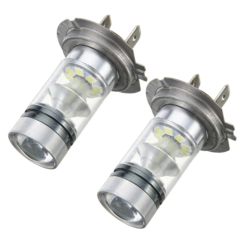 2pcs H7 Car Headlight 100W LED Fog Tail Driving Light Bulb High Brightness White Lamp Styling | Автомобили и мотоциклы