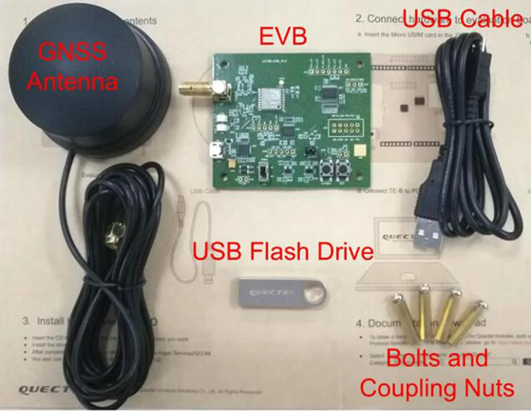 

Quectel Original EVB development board EVK Kits LC79D Ultra-Small Multi-GNSS LC79DAMD GPS L1 L5